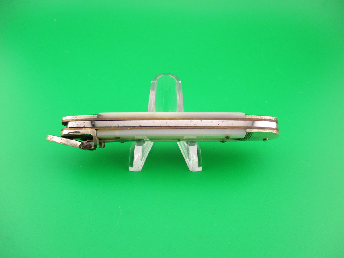 Hubertus SOLINGEN 10cm German Lever Pearl automatic knife