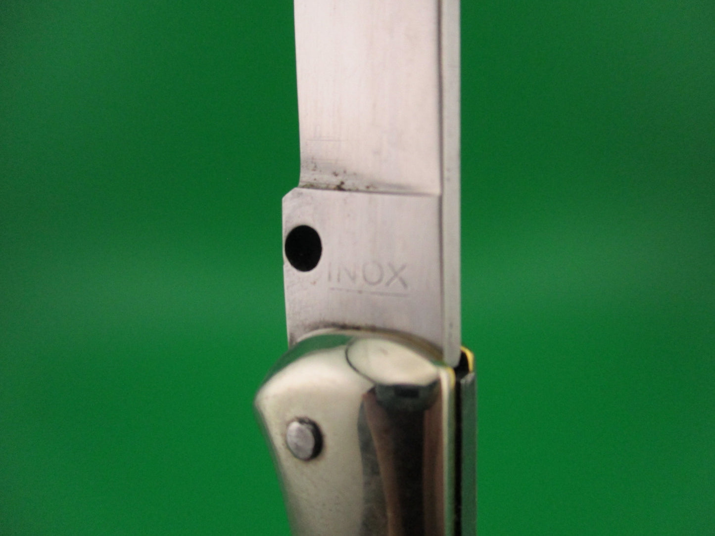 INOX 20cm Italian Birds head Humpback Pearlex vintage automatic knife