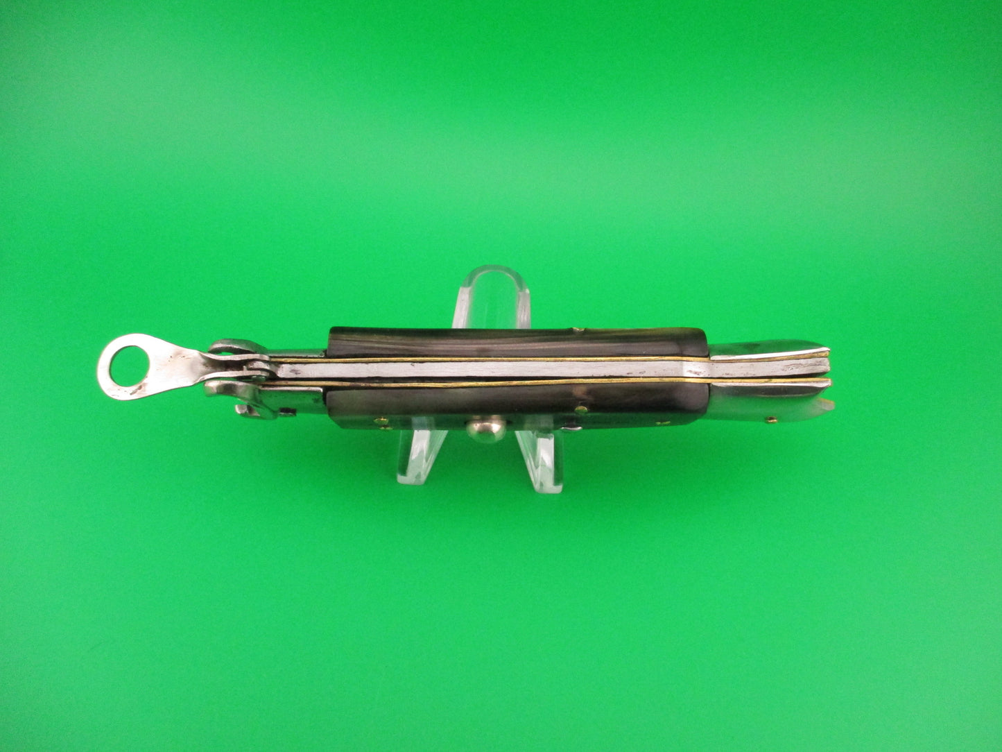 INOX 22cm Italian Deer foot Shark Tooth Fulcrum release Shell puller switchblade