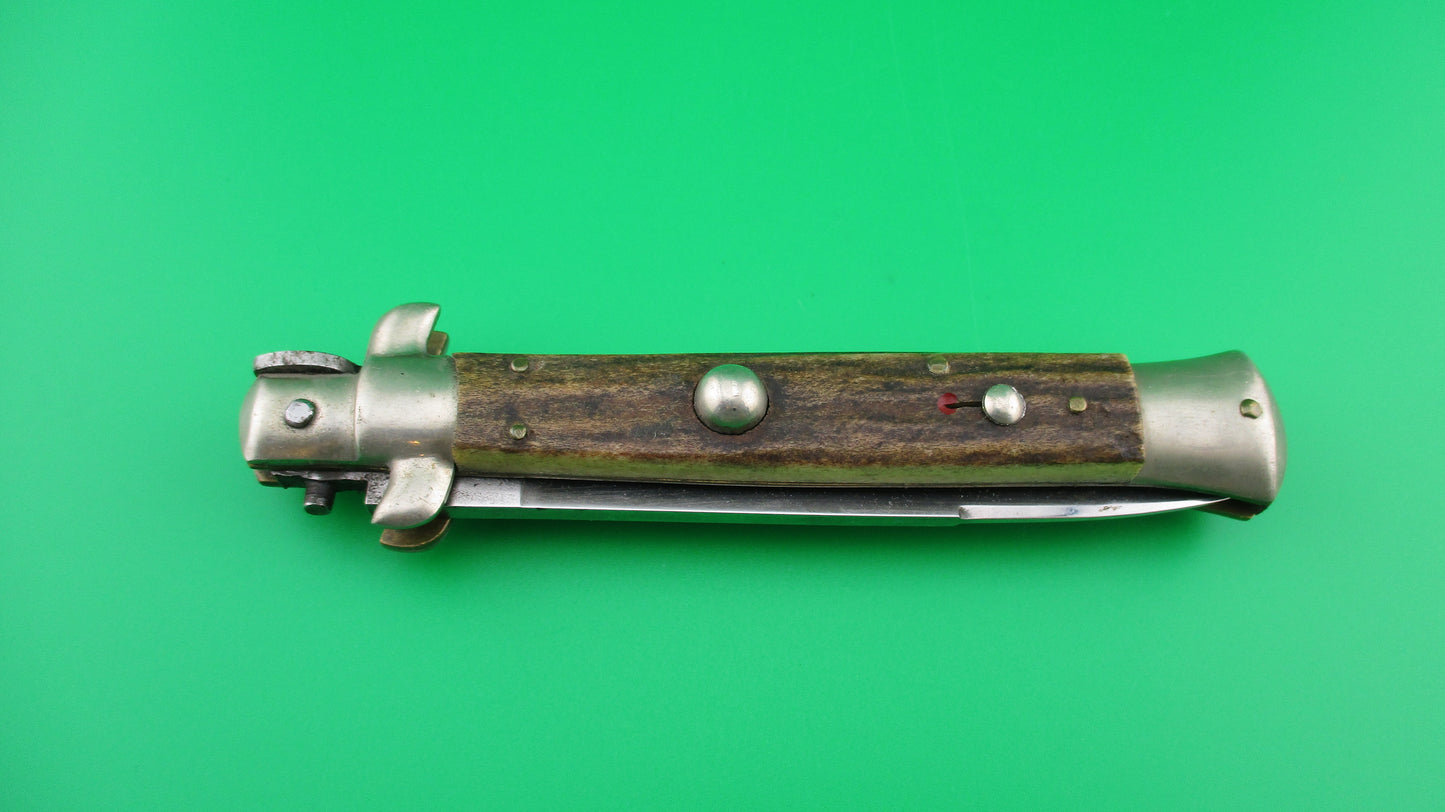 C JUL HERBERTZ IMPORT 23cm Italian Stag Transitional Swivel bolster switchblade