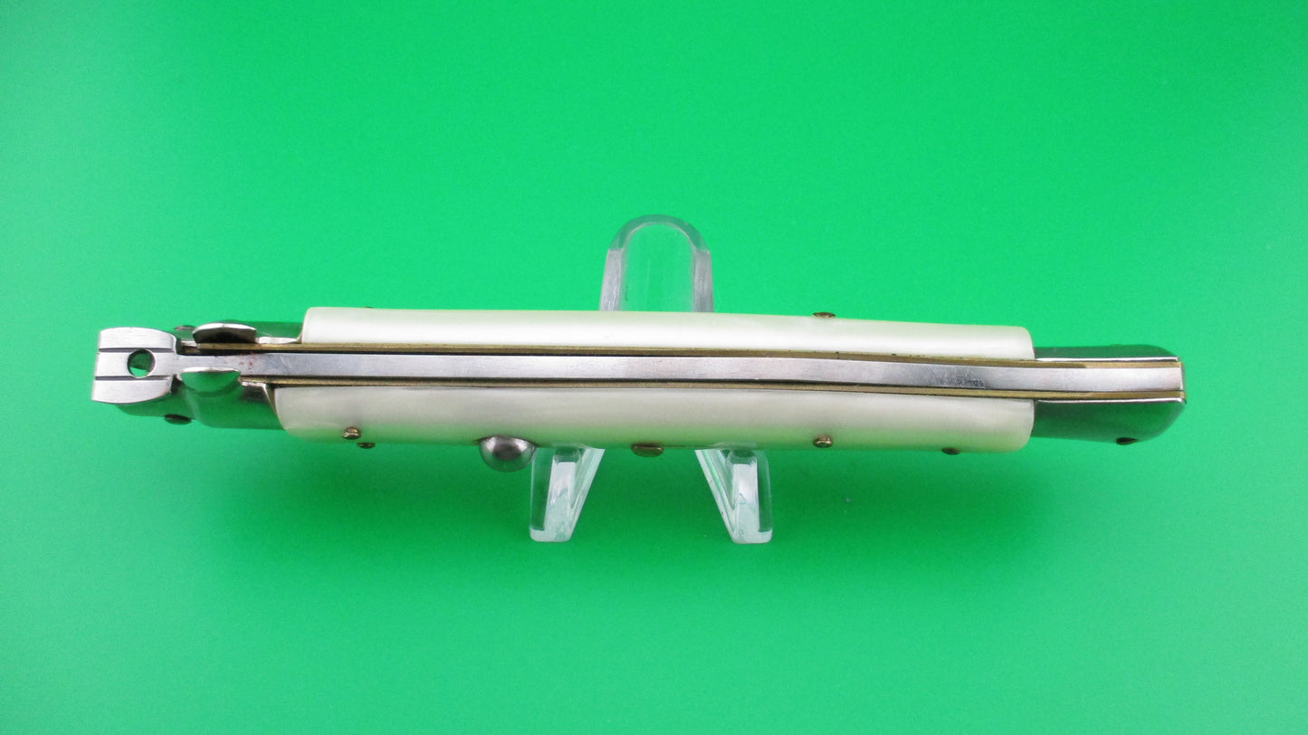 ITALY STAINLESS 28cm Italian Stiletto KRIS swivel bolster automatic knife