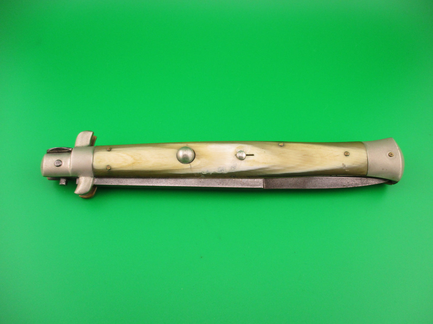 S.M.CO ITALY 33cm Italian Picklock Vintage 1950s Honey & Cream Automatic knife
