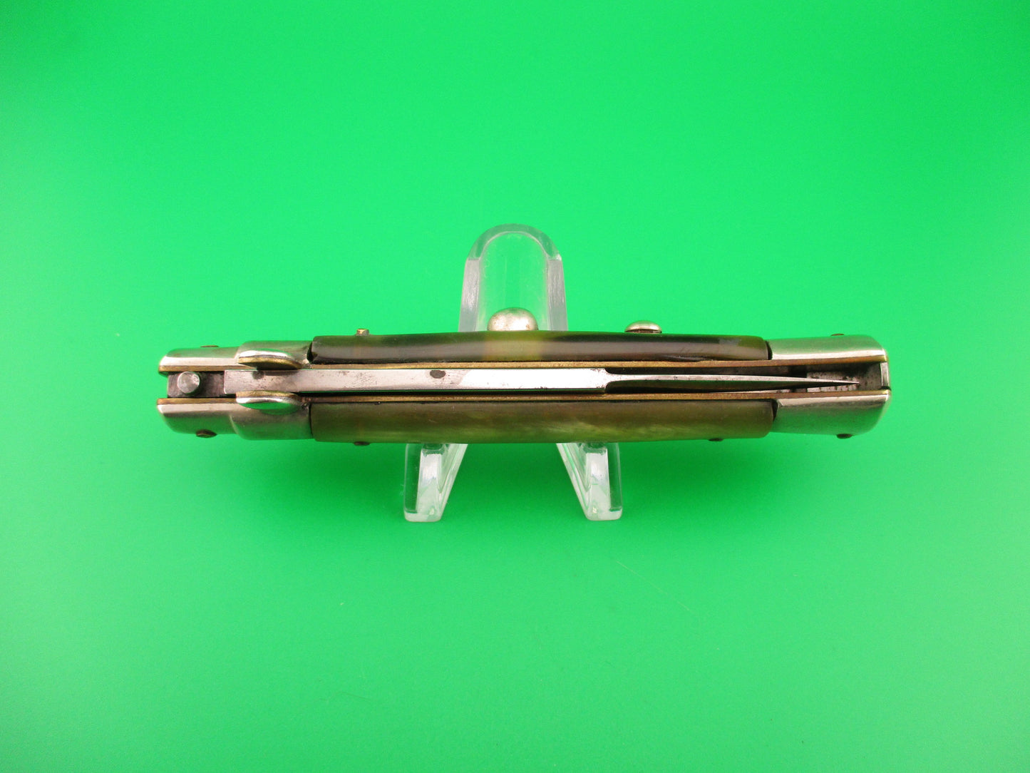 Latama ITALY 20cm Italian Picklock 1950 vintage automatic knife light horn