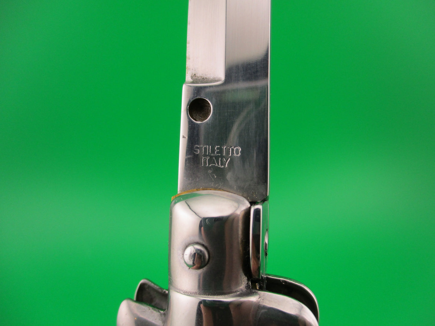 STILETTO ITALY 23cm Italian Stiletto Pearlex vintage 1990s automatic knife