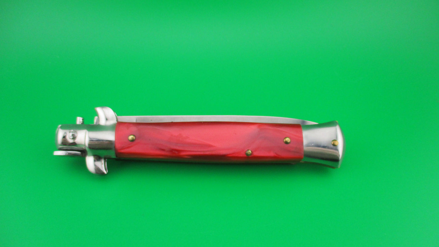 z FRANK B 22cm Italian Red Swivel bolster vintage automatic knife