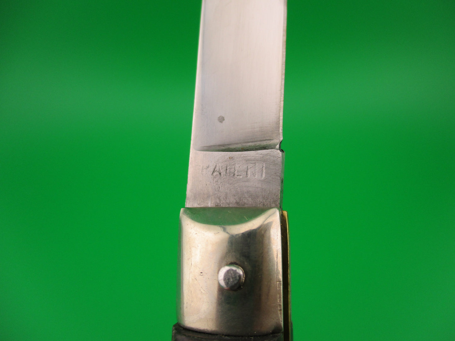 Rostfre 8 18cm Italian Horn Lockback Rare Guardless Swinger style automatic knife