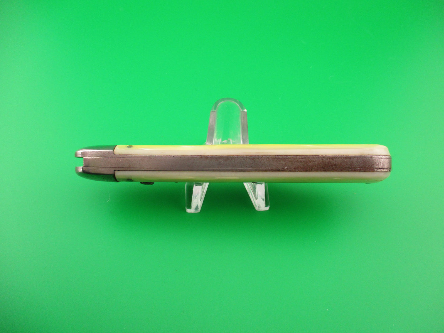 SCHRADE CUT CO FOREST KING Marine Pearl Vintage Hunter Automatic knife Etch