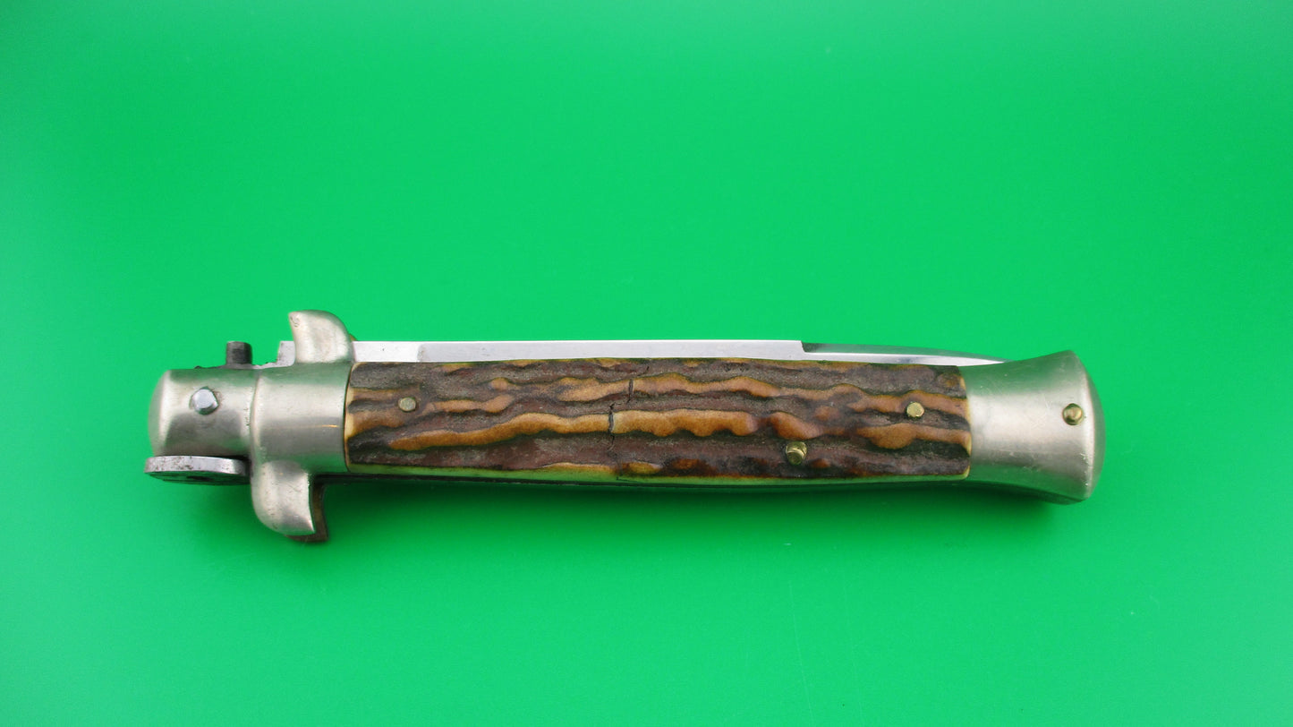 C JUL HERBERTZ IMPORT 23cm Italian Stag Transitional Swivel bolster switchblade