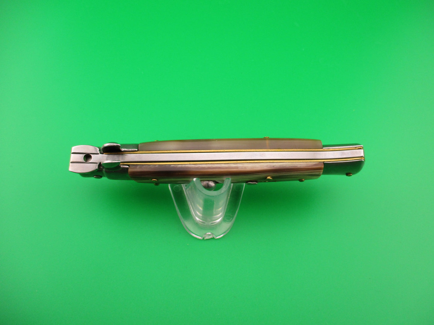 FRANK B ITALY 23cm Italian Swivel bolster French tip horn automatic knife