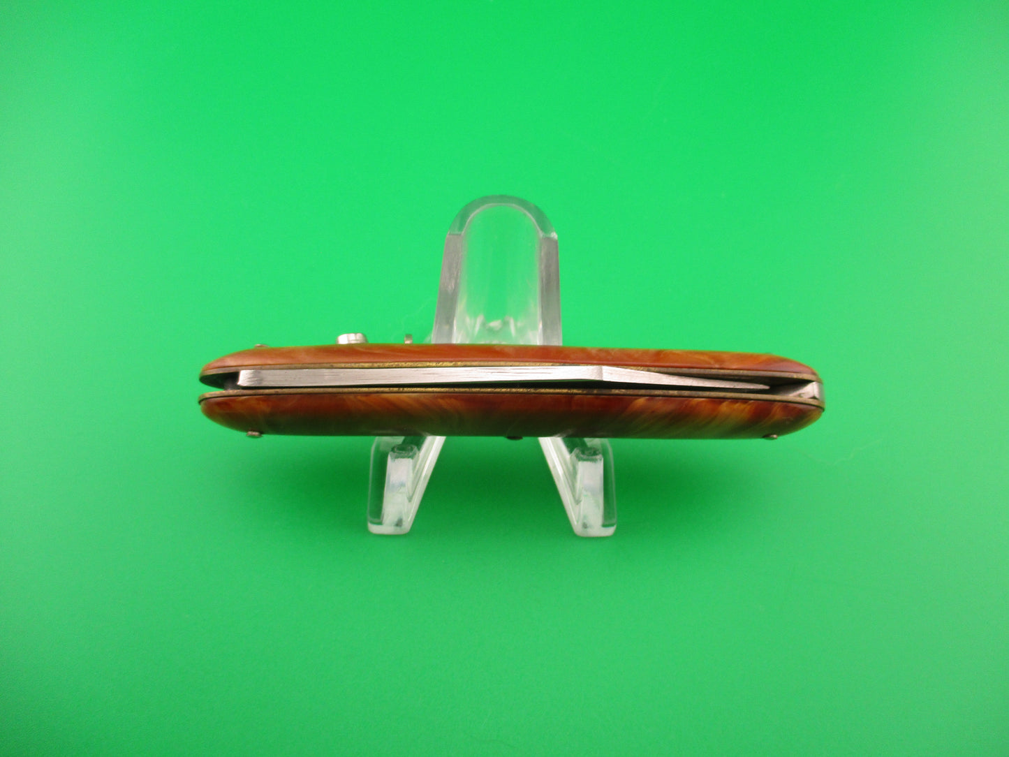 Edgemaster #108 Cigar Jack 1950s Vintage Caramel swirl switchblade knife