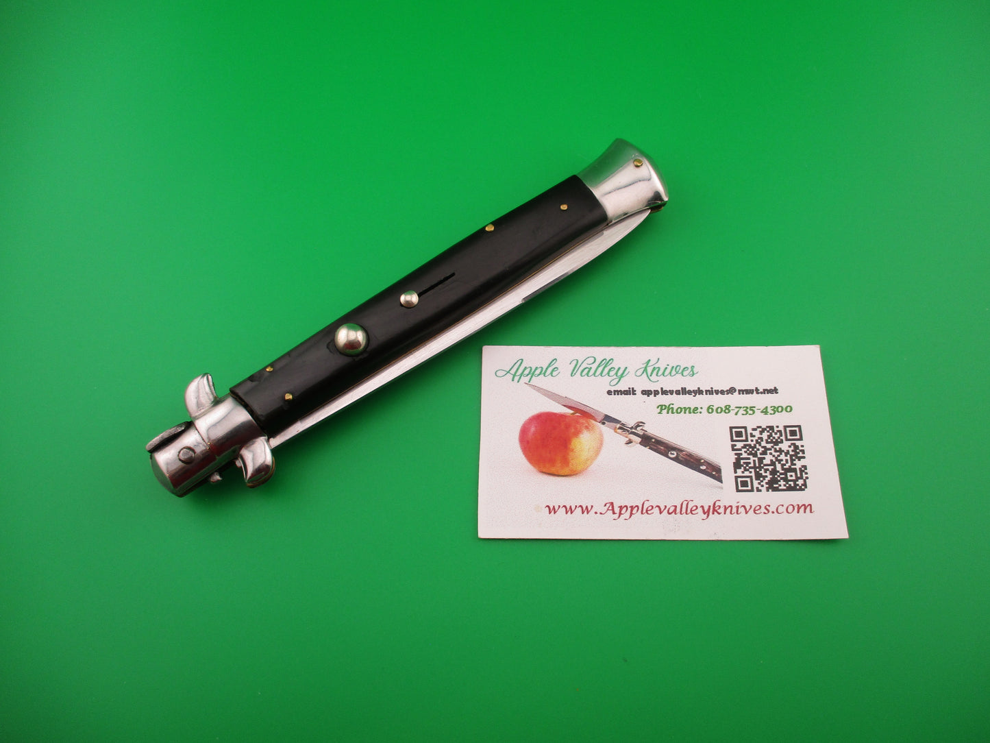 WANDY INOX 28cm Italian Stiletto Vintage swivel bolster switchblade knife
