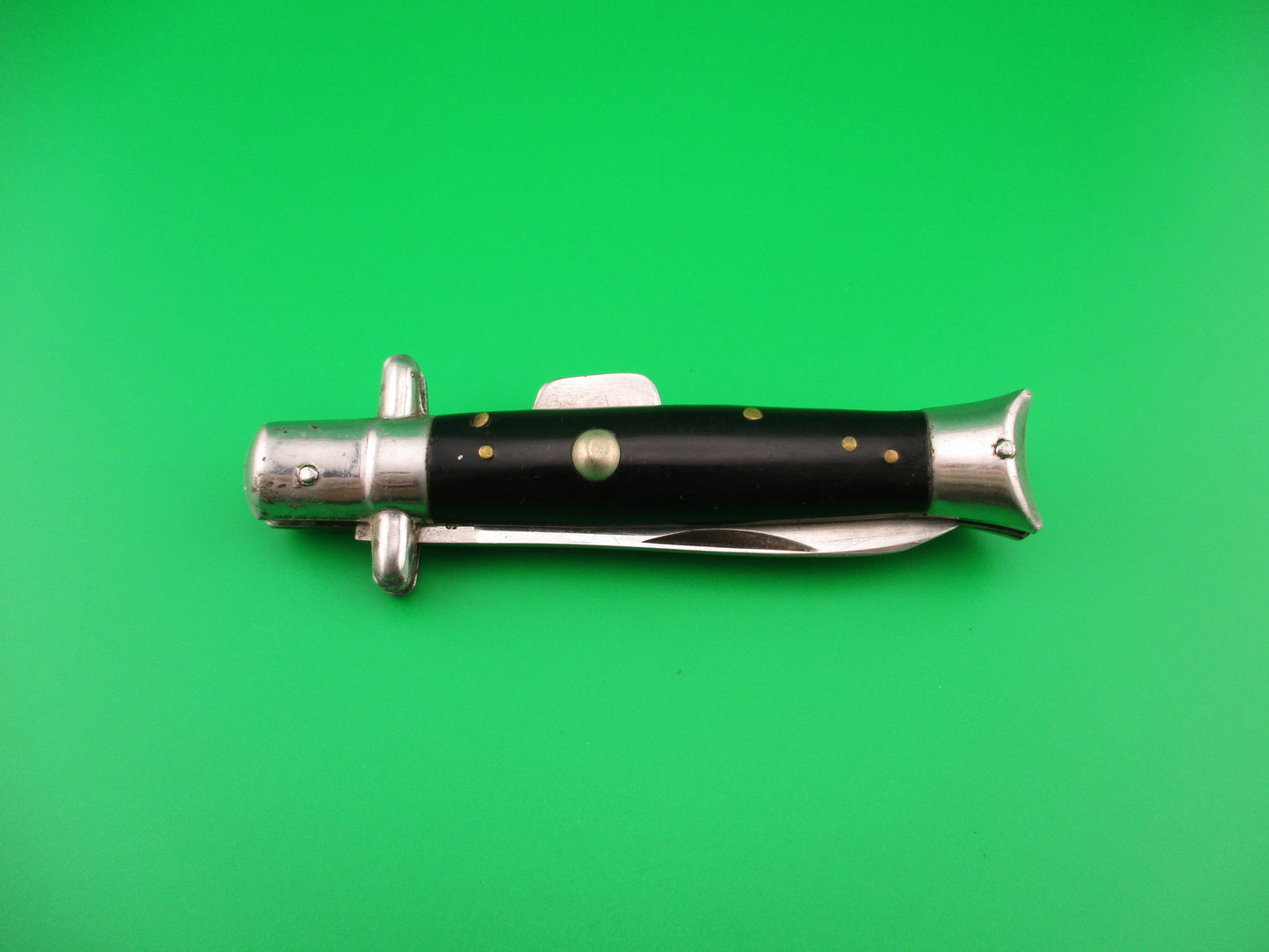 STAINLESS STEEL JAPAN VALOR 187-S 17cm Japanese FAKE switchblade humpback knife