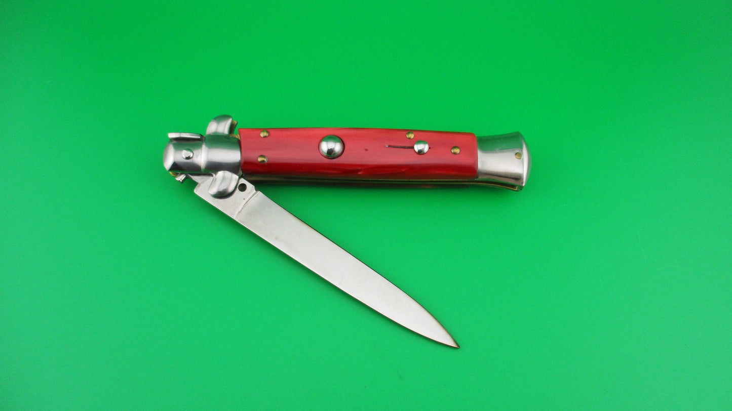 z FRANK B 22cm Italian Red Swivel bolster vintage automatic knife