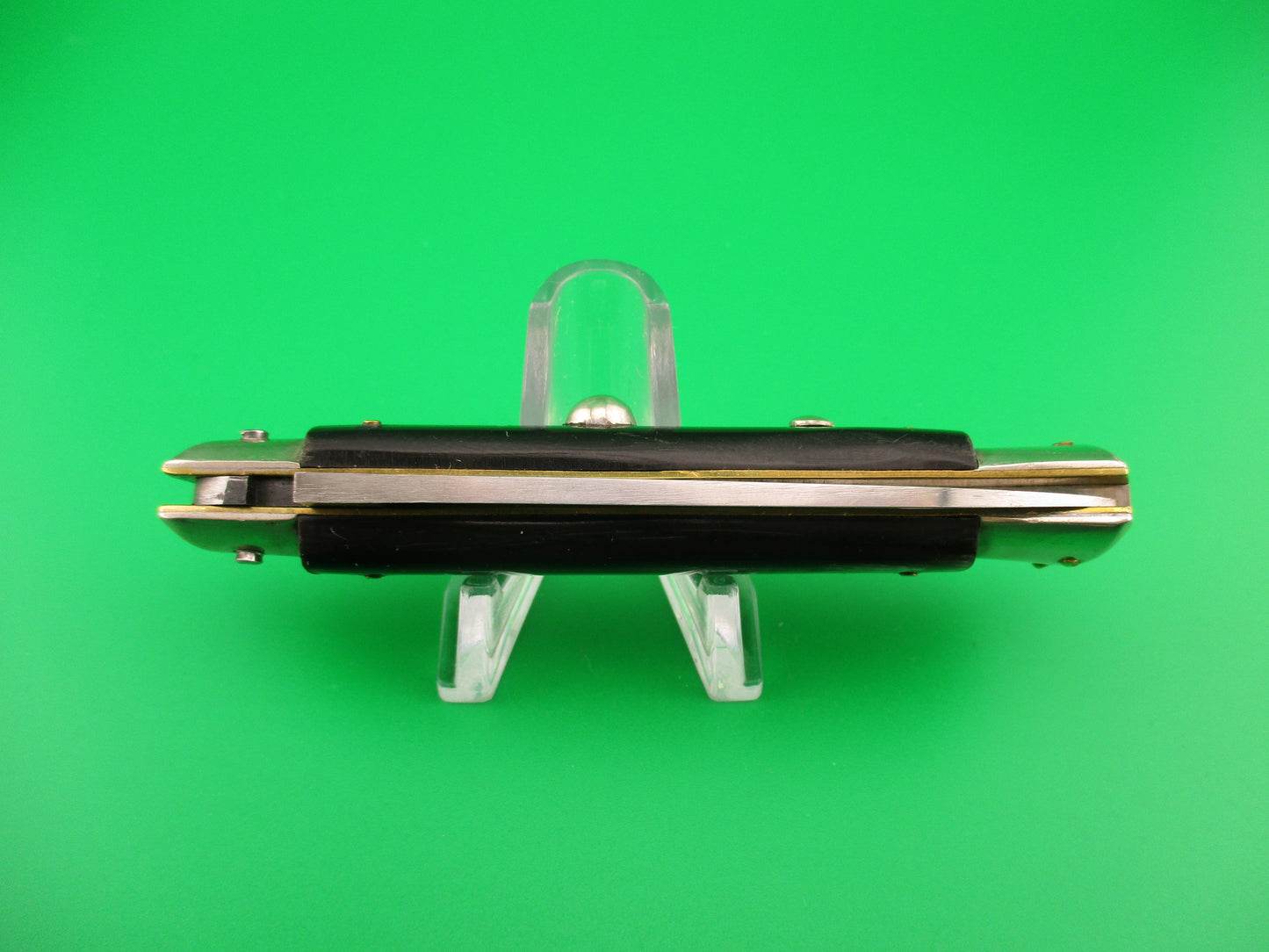 Rostfre 8 18cm Italian Horn Lockback Rare Guardless Swinger style automatic knife