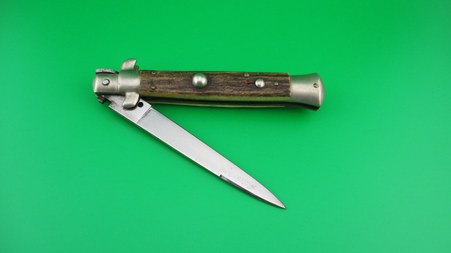 C JUL HERBERTZ IMPORT 23cm Italian Stag Transitional Swivel bolster switchblade