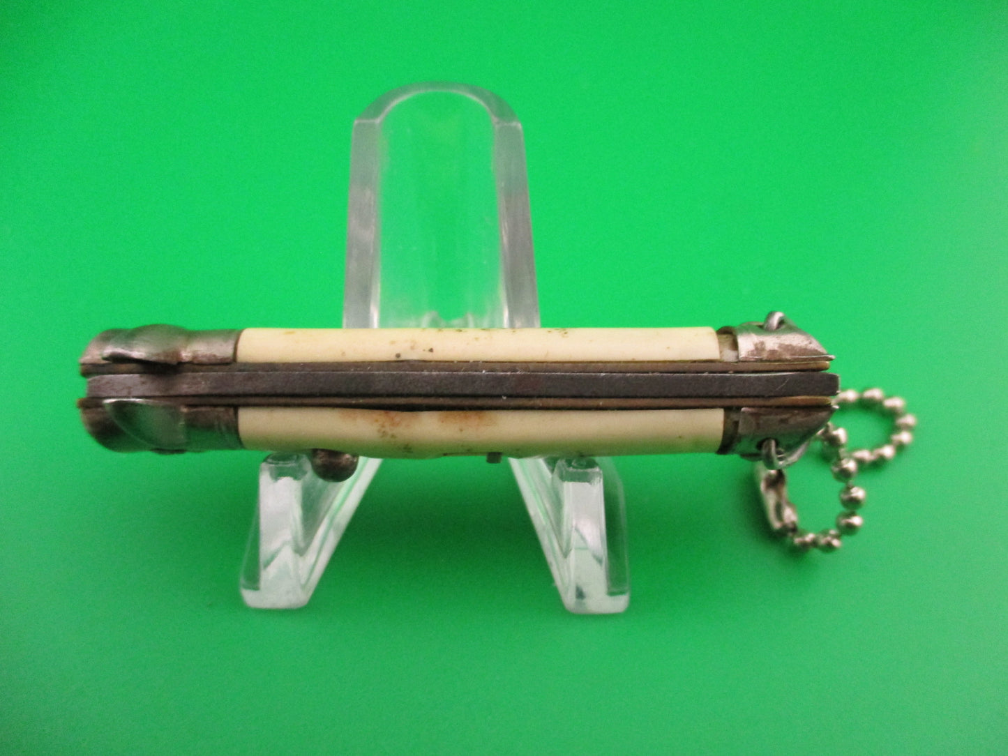 Colonial Snappy Vintage 2nd Gen 1950s Loyal Order of Moose keychain switchblade knife