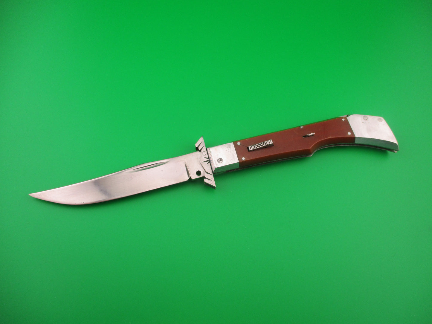 RPK 23cm Russian Prison Knife Vintage Gunstock Swing Guard lockback switchblade