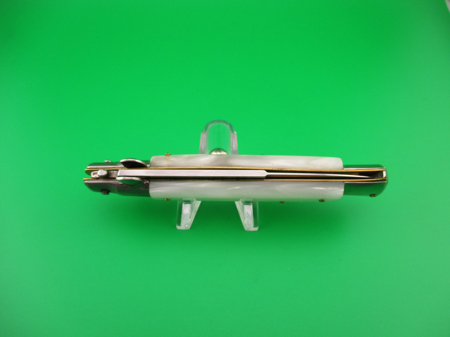 STILETTO ITALY 23cm Italian Stiletto Pearlex vintage 1990s automatic knife