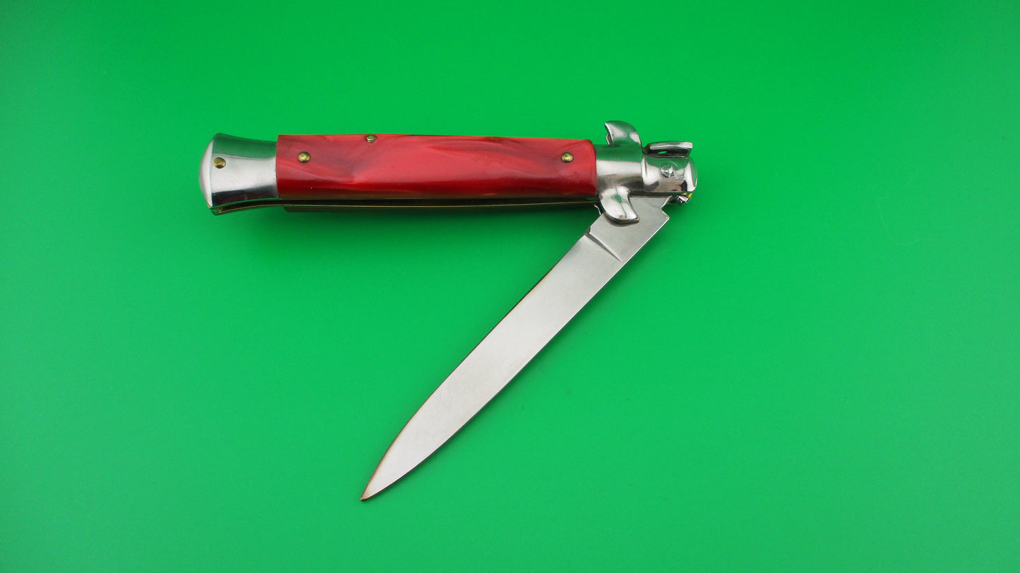 z FRANK B 22cm Italian Red Swivel bolster vintage automatic knife