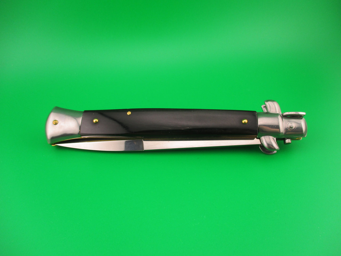FRANK B ITALY 28cm Italian Swivel bolster Bayonet Brazilian Horn automatic knife