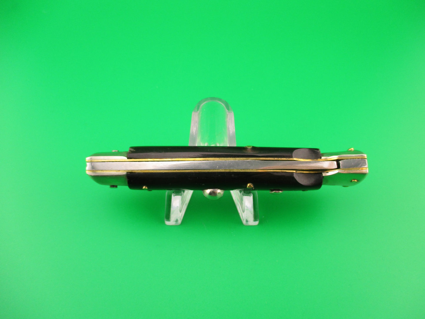 Rostfre 8 18cm Italian Horn Lockback Rare Guardless Swinger style automatic knife