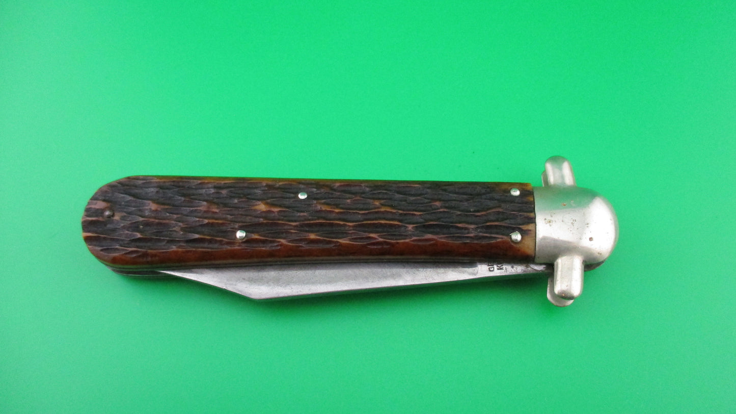 z PRESTO DERBY HUNTER Bone Vintage automatic knife