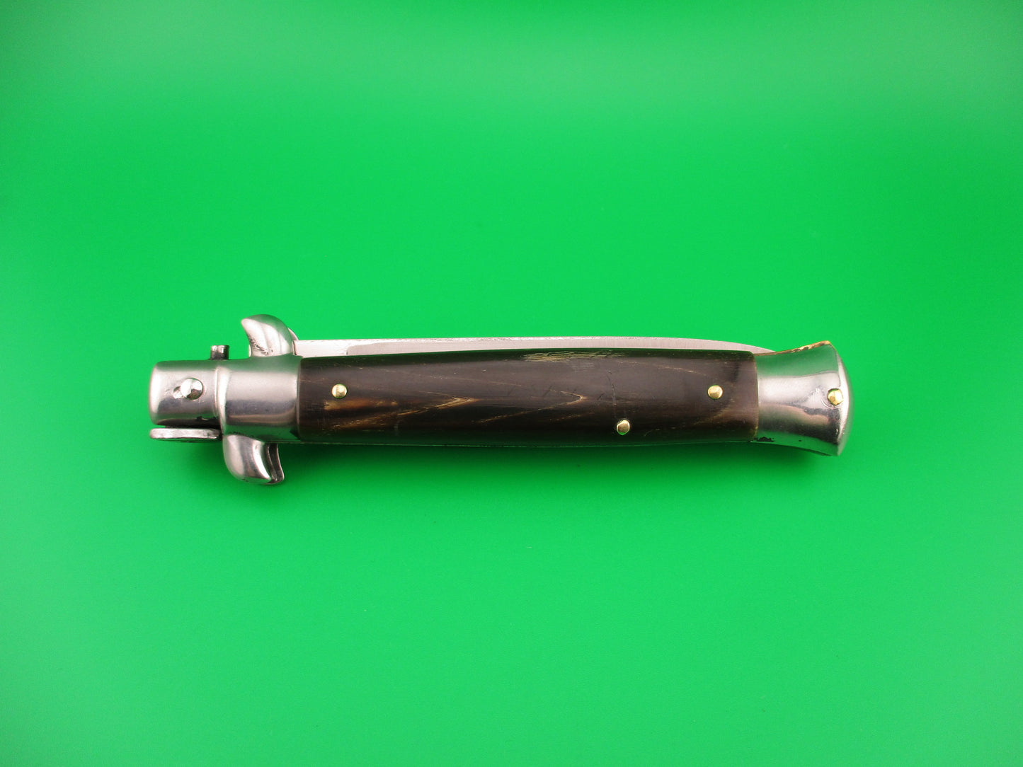 QJD Rostfrei (slant) 22cm Italian Stiletto swivel bolster vintage automatic knife