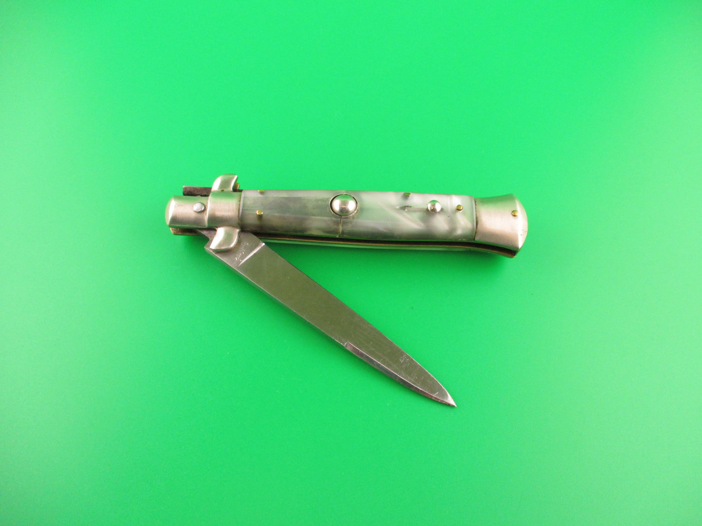 Rostfrei (slant) PATENT (slant) 20cm Italian BOBC Black lip Pearlex automatic knife