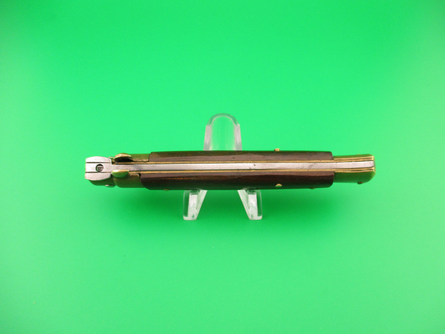 STAINLESS (slant) UD96A000103 PATENT 23cm Italian Stiletto bolster release switchblade
