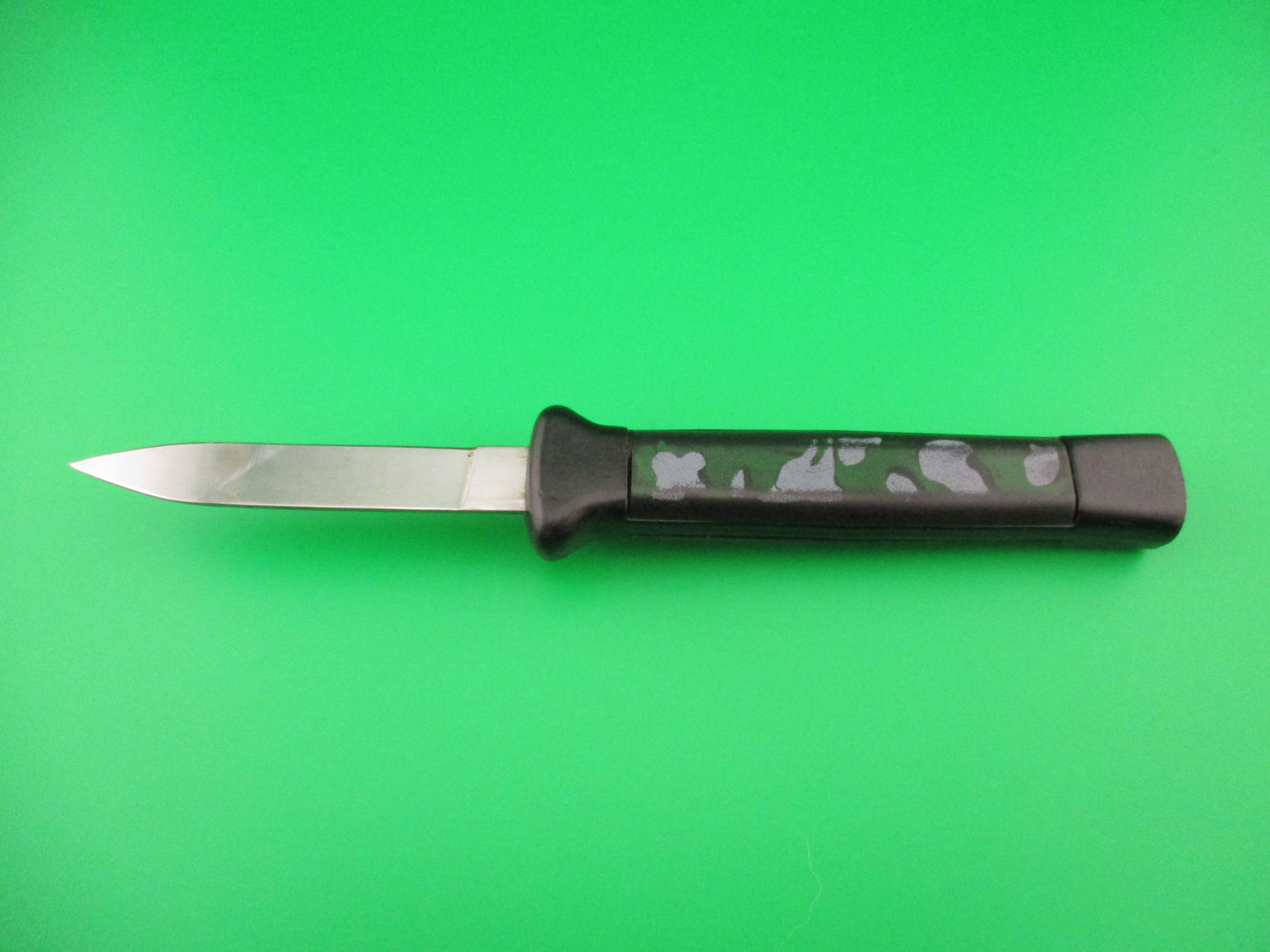 STAINLESS ROSTFREI 21cm Camouflage NATO MILITARY OTF DA Black Chef's Hat automatic knife