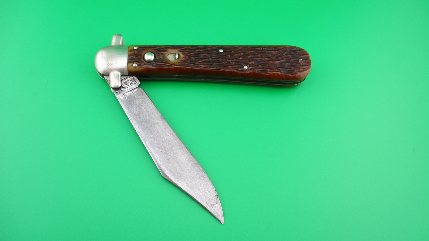 z PRESTO DERBY HUNTER Bone Vintage automatic knife