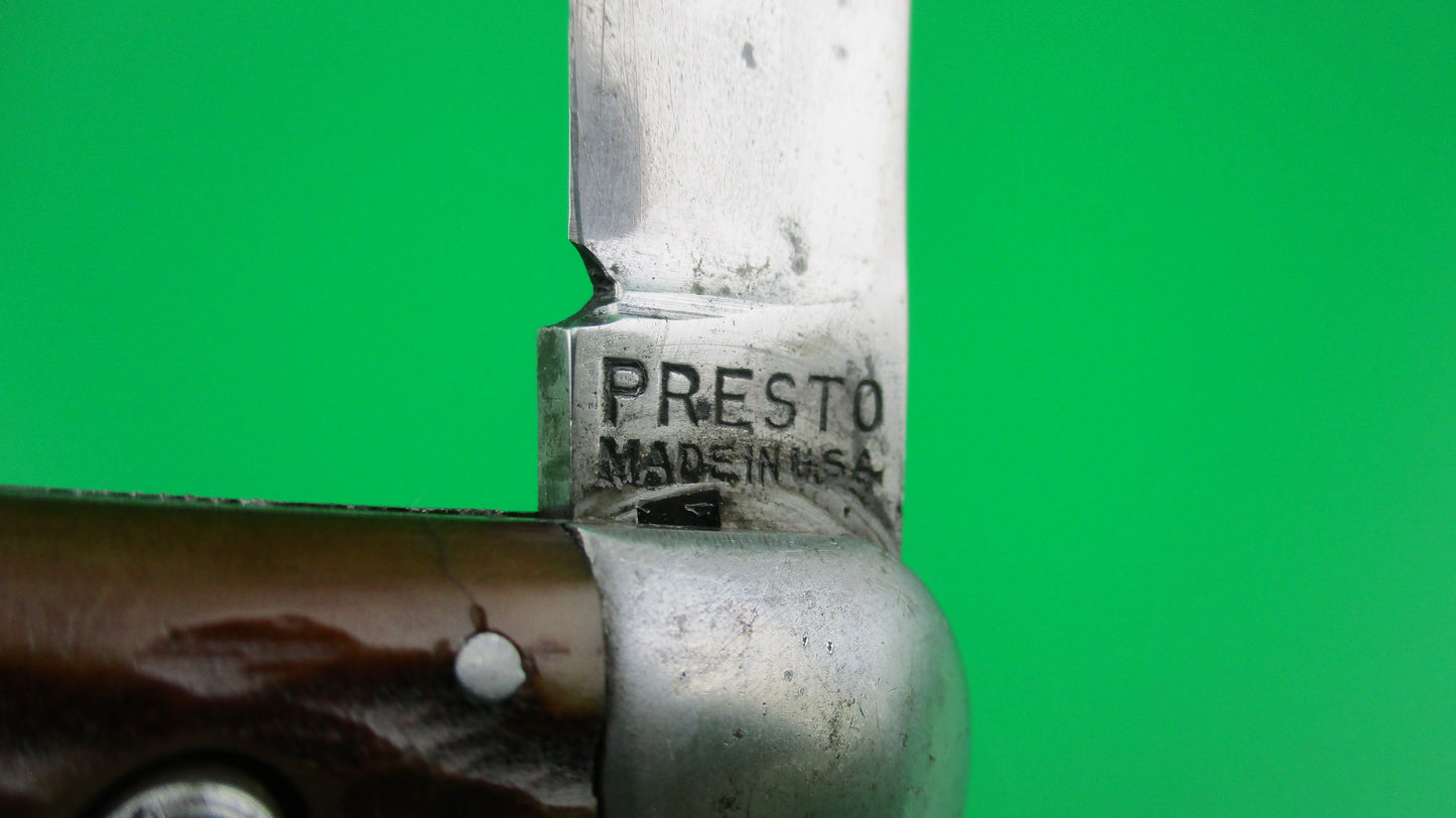 z PRESTO M2 Bone WWII vintage Paratrooper automatic knife