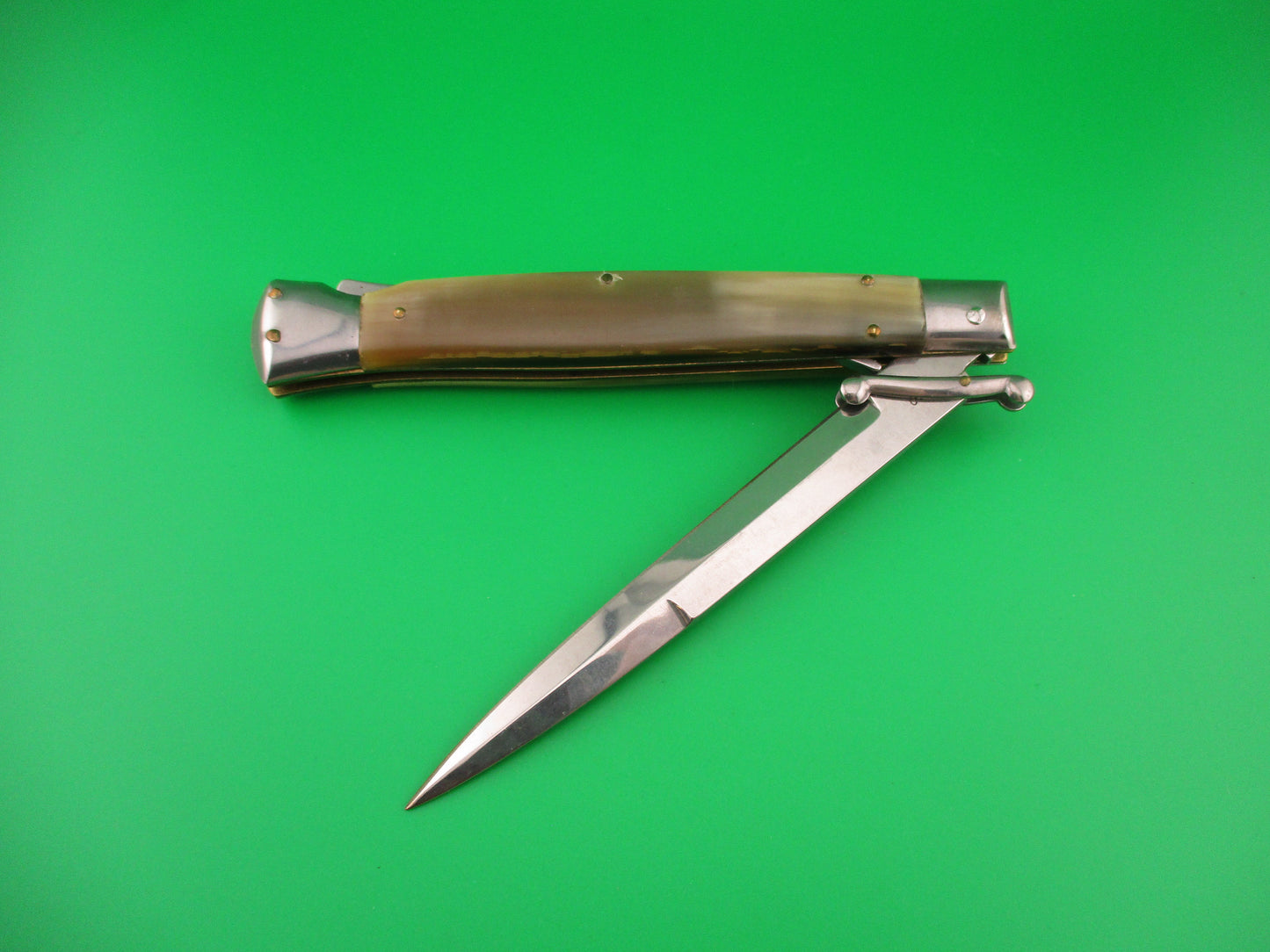 LIMITED EDITION 2004 28cm Italian Swing Guard Frank B Honey & Cream automatic knife