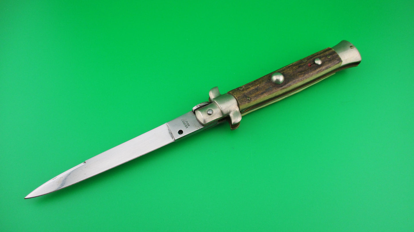 C JUL HERBERTZ IMPORT 23cm Italian Stag Transitional Swivel bolster switchblade