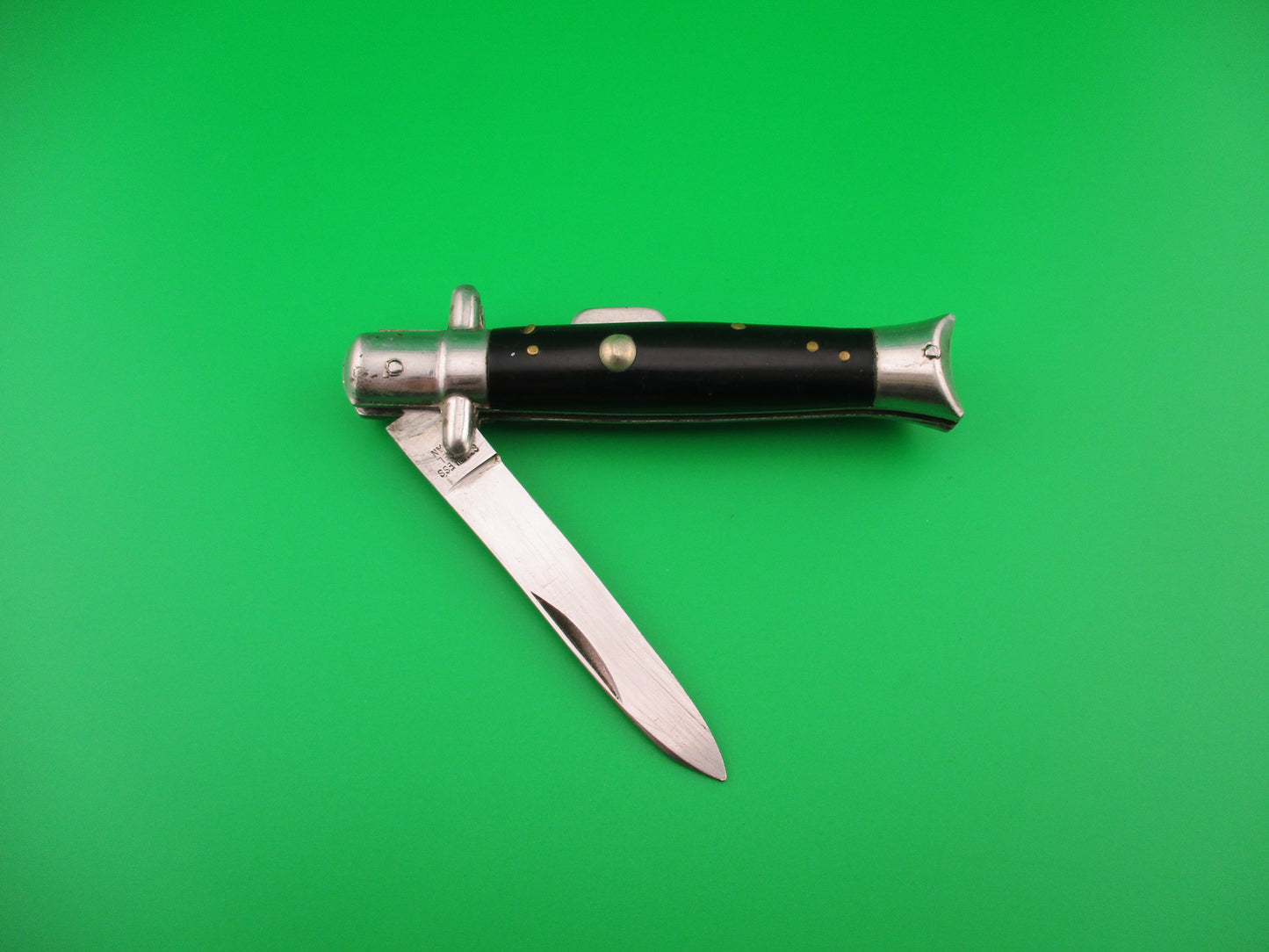 STAINLESS STEEL JAPAN VALOR 187-S 17cm Japanese FAKE switchblade humpback knife