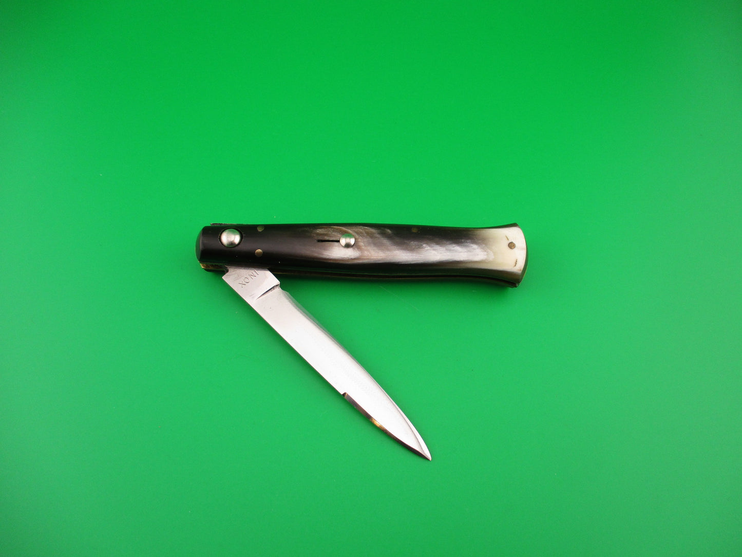 INOX 18cm Italian Fishtail ODD Vintage automatic knife Press Button design