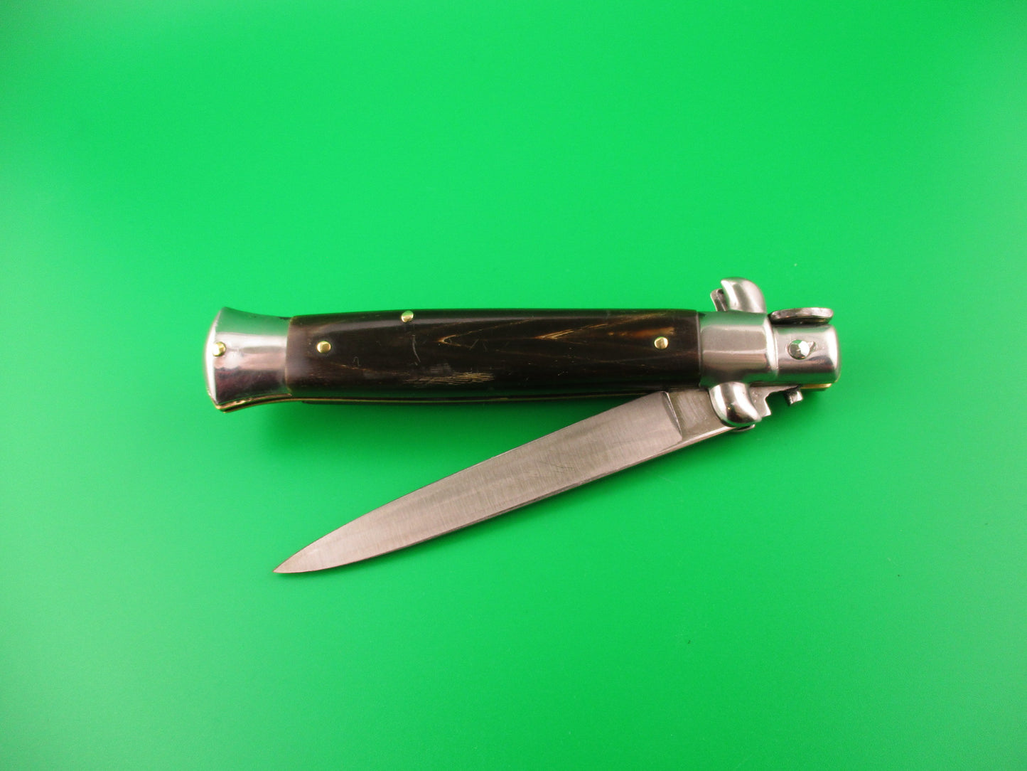 QJD Rostfrei (slant) 22cm Italian Stiletto swivel bolster vintage automatic knife