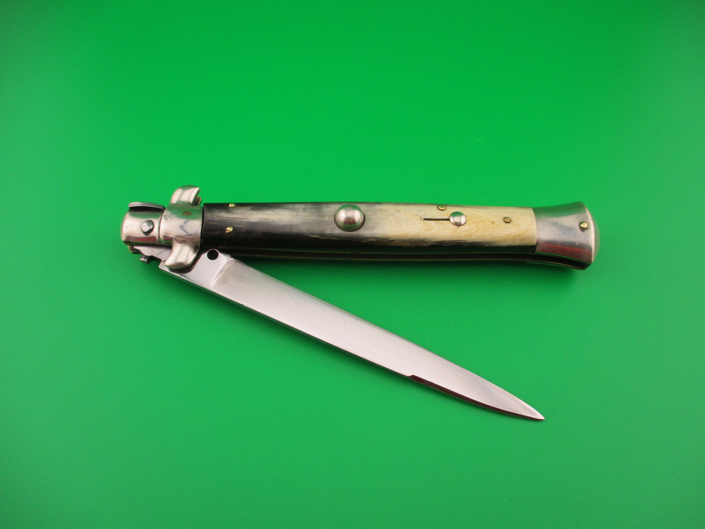 M ITALY INOX 27cm Italian Transitional Stiletto Vintage 1960s automatic knife