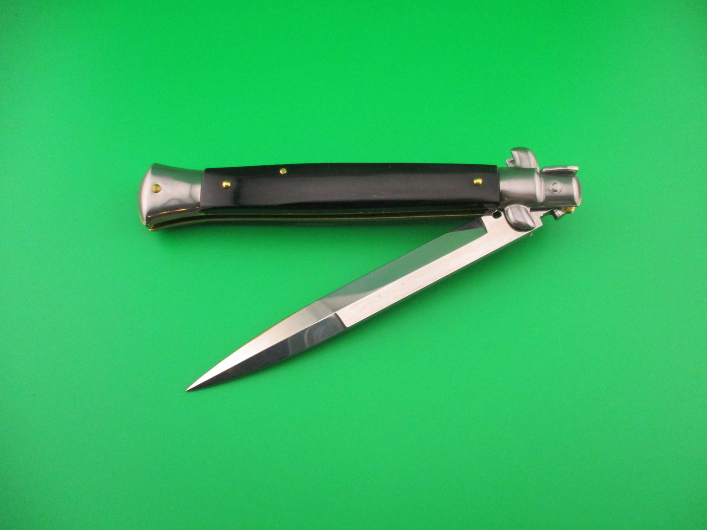 FRANK B ITALY 28cm Italian Swivel bolster Bayonet Brazilian Horn automatic knife