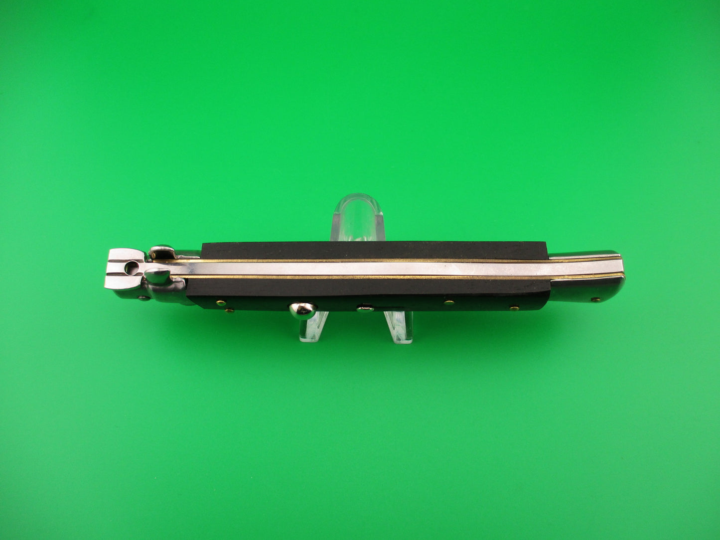 Frank B ITALY 28cm Italian Stiletto bayonet blade Ebony automatic knife