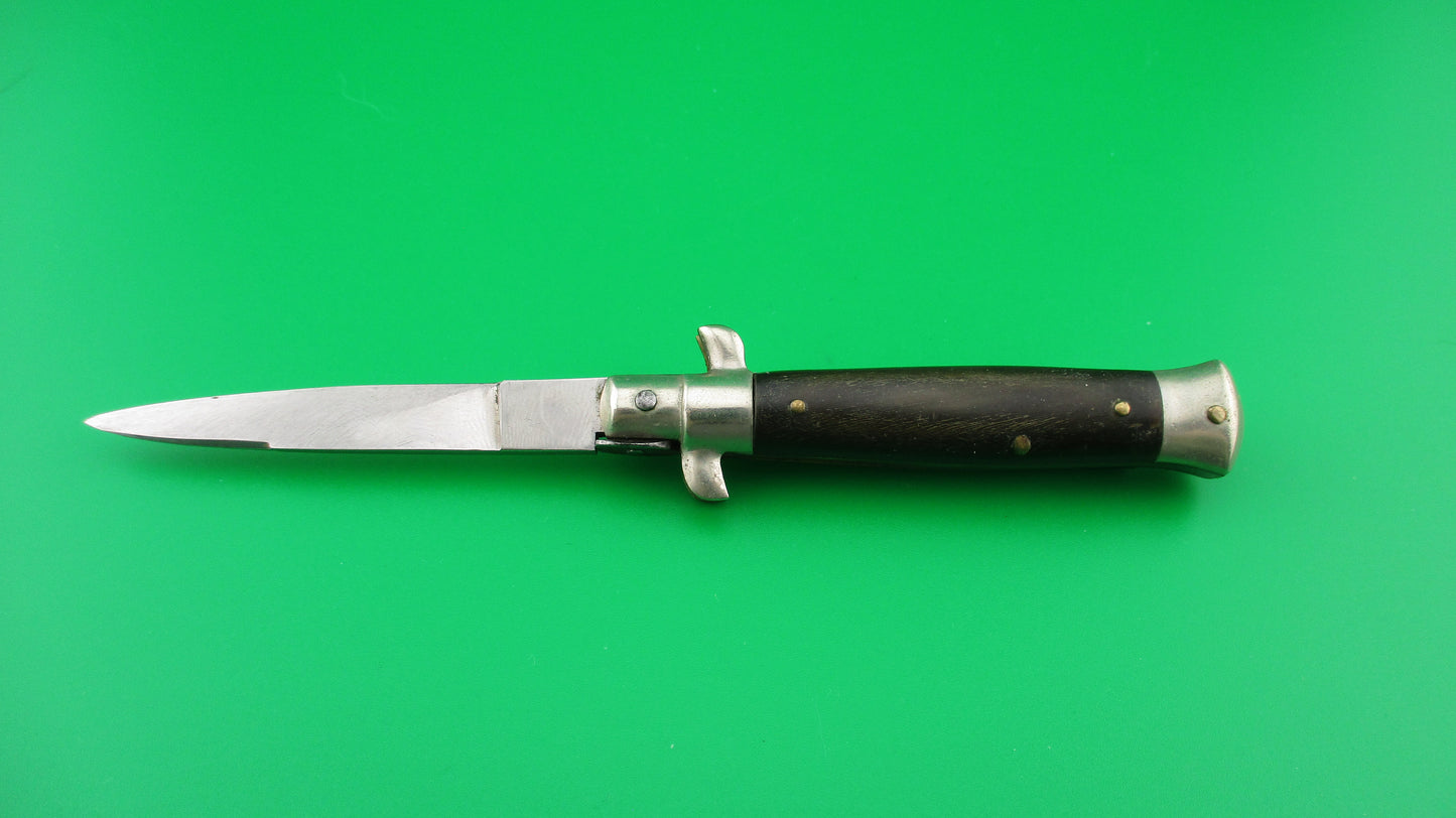 z INOXID 14cm Italian Picklock 1950s Vintage automatic knife red dot safety
