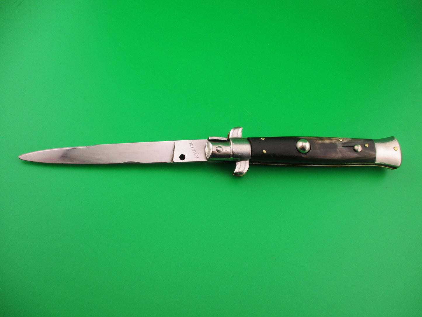 Repair Carl weak spring Rostfrei (slant) 23cm Italian Transitional Stiletto vintage automatic knife