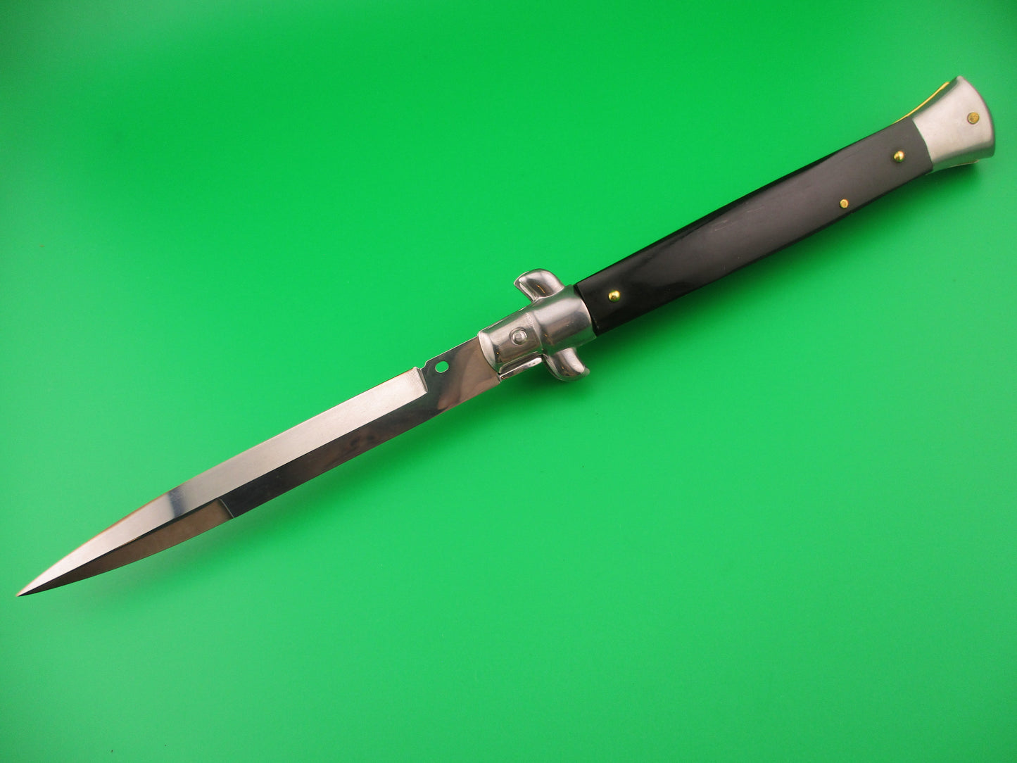 FRANK B ITALY 28cm Italian Swivel bolster Bayonet Brazilian Horn automatic knife