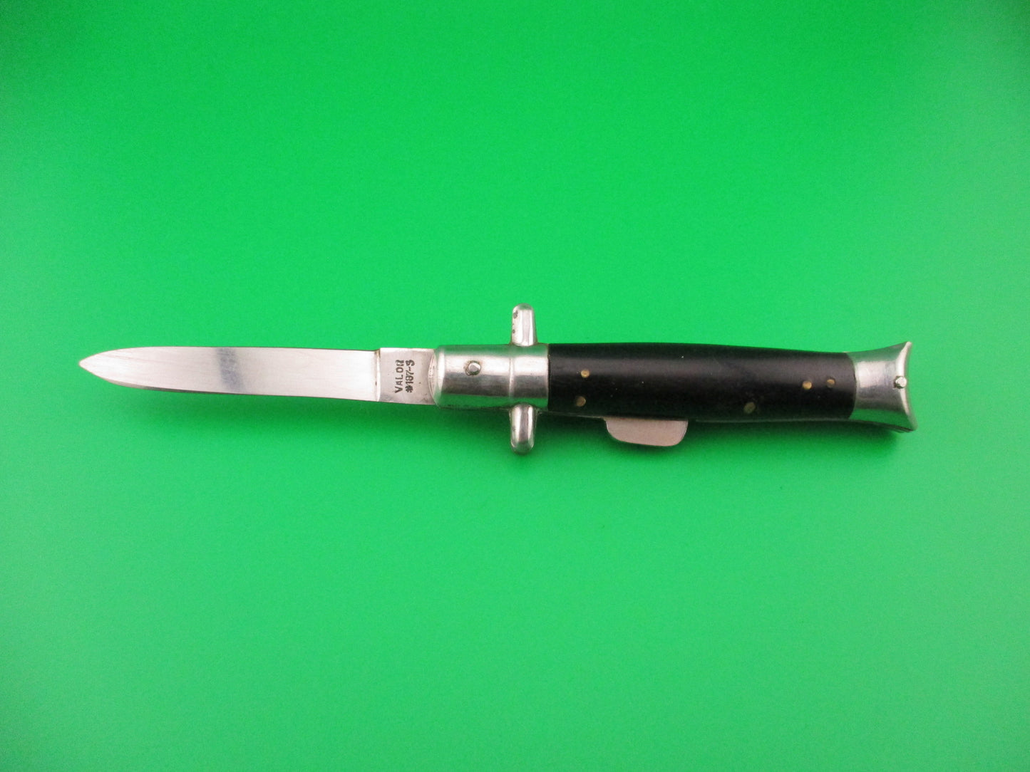 STAINLESS STEEL JAPAN VALOR 187-S 17cm Japanese FAKE switchblade humpback knife