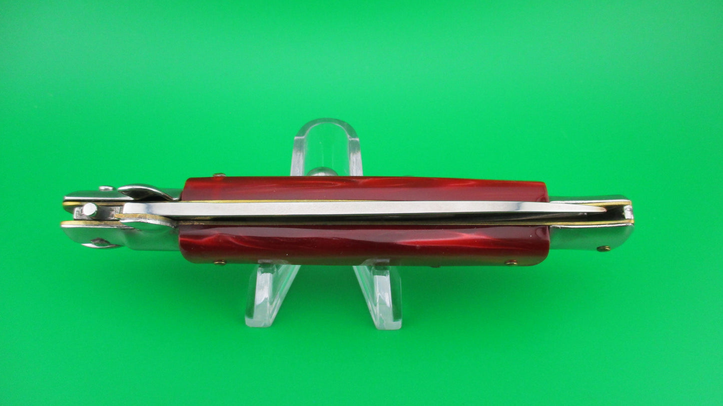 z FRANK B 22cm Italian Red Swivel bolster vintage automatic knife