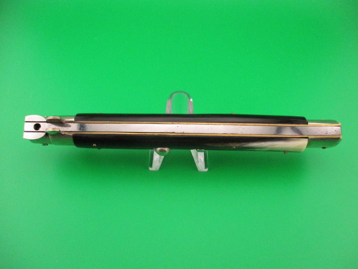 M ITALY INOX 33cm Italian Picklock Horn Vintage 1950s automatic knife 5mm