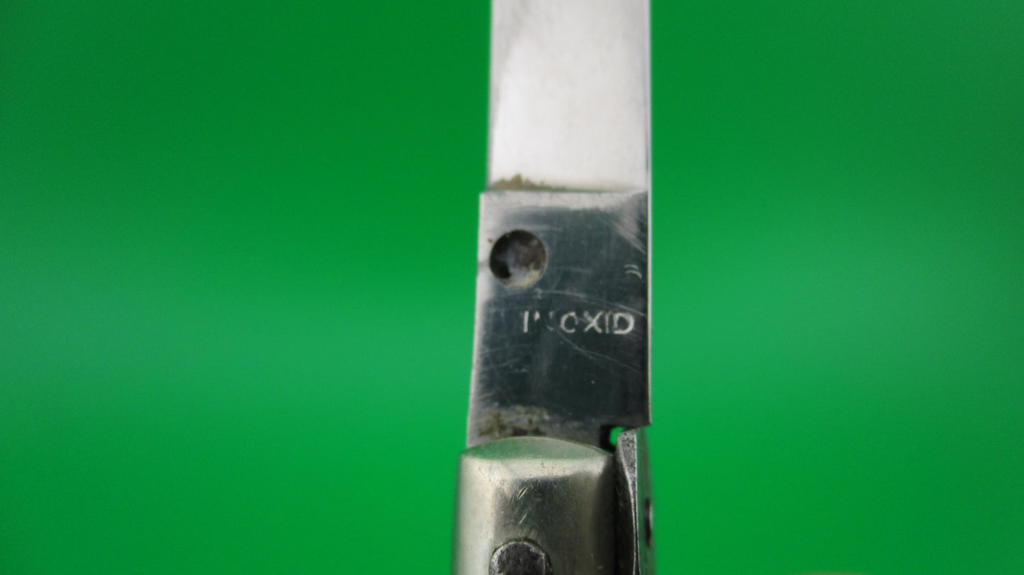 z INOXID 14cm Italian Picklock 1950s Vintage automatic knife red dot safety