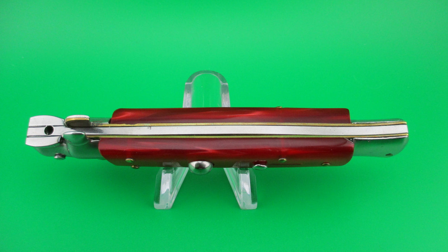 z FRANK B 22cm Italian Red Swivel bolster vintage automatic knife