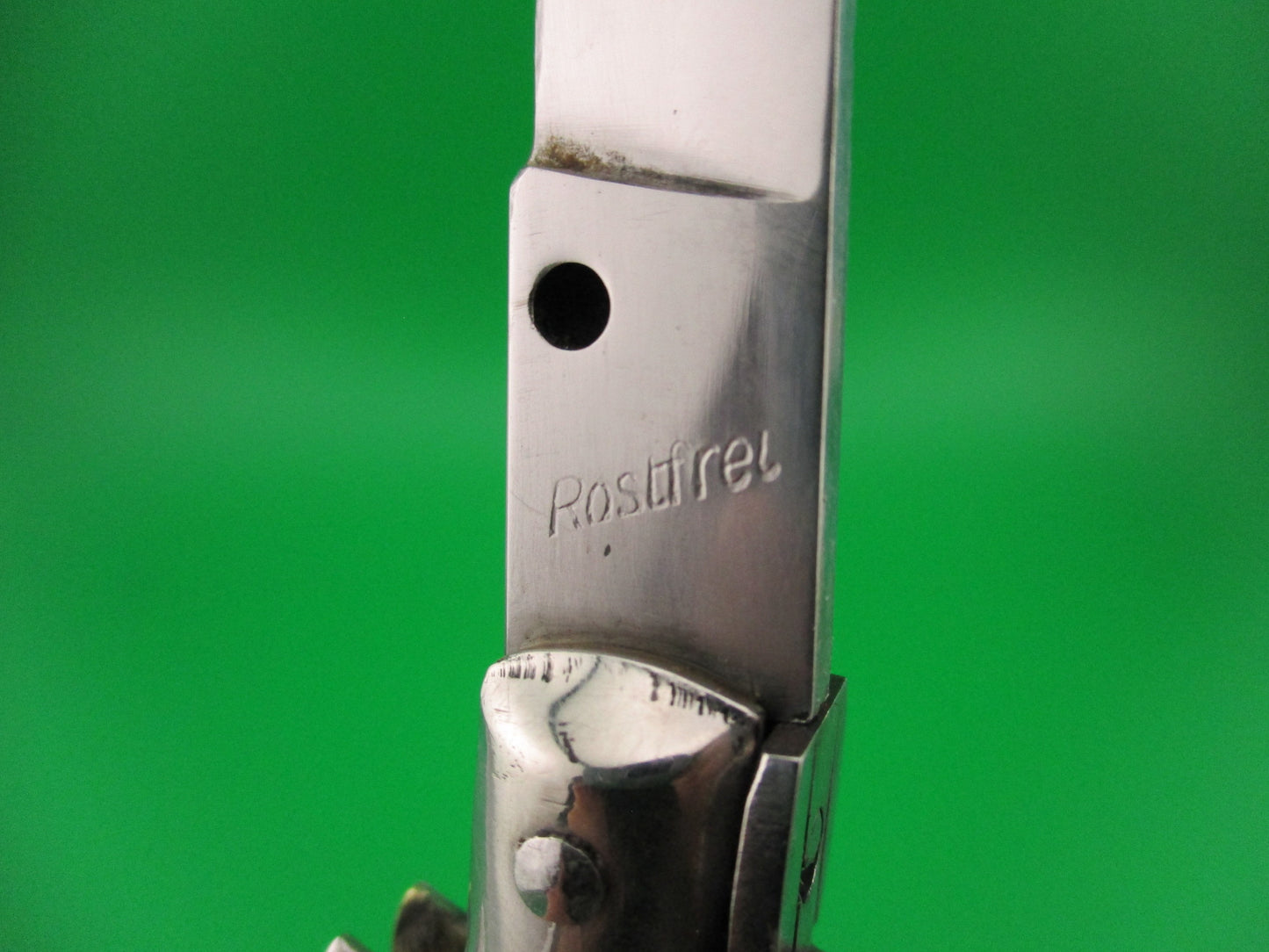 Repair Carl weak spring Rostfrei (slant) 23cm Italian Transitional Stiletto vintage automatic knife