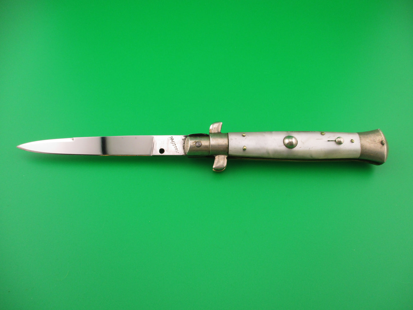 Rostfrei (slant) 20cm Italian Picklock Pearlex vintage 1950s automatic knife